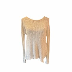 Velvet by Graham & Spencer Cream Long Sleeve Top